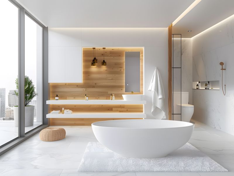 Renovated Bathroom with Bathtub